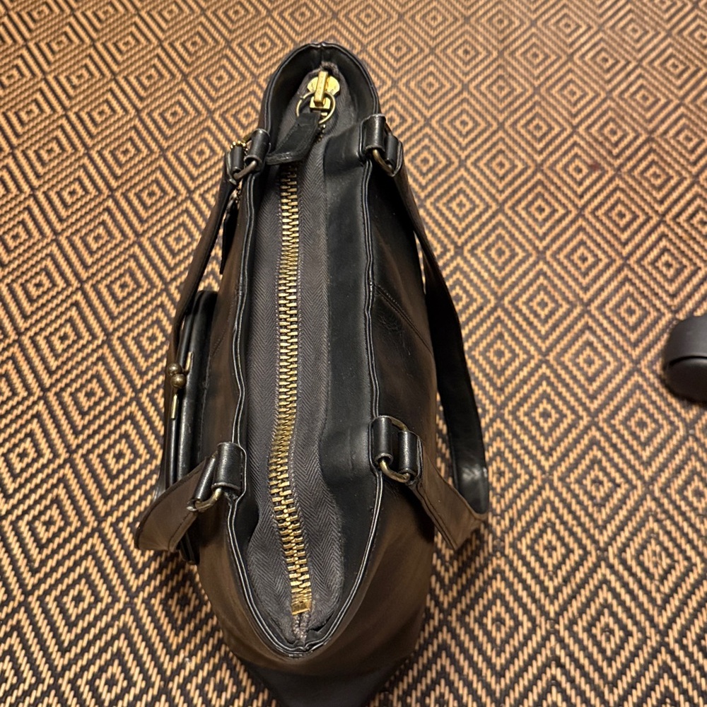 Vintage Coach Kisslock Skinny Tote GLUE IN REGISTRATION 9546 9450 9545 black NYC - Picture 7 of 14